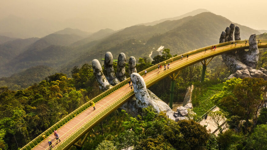 Golden Bridge on Ba Na Hills Da Nang