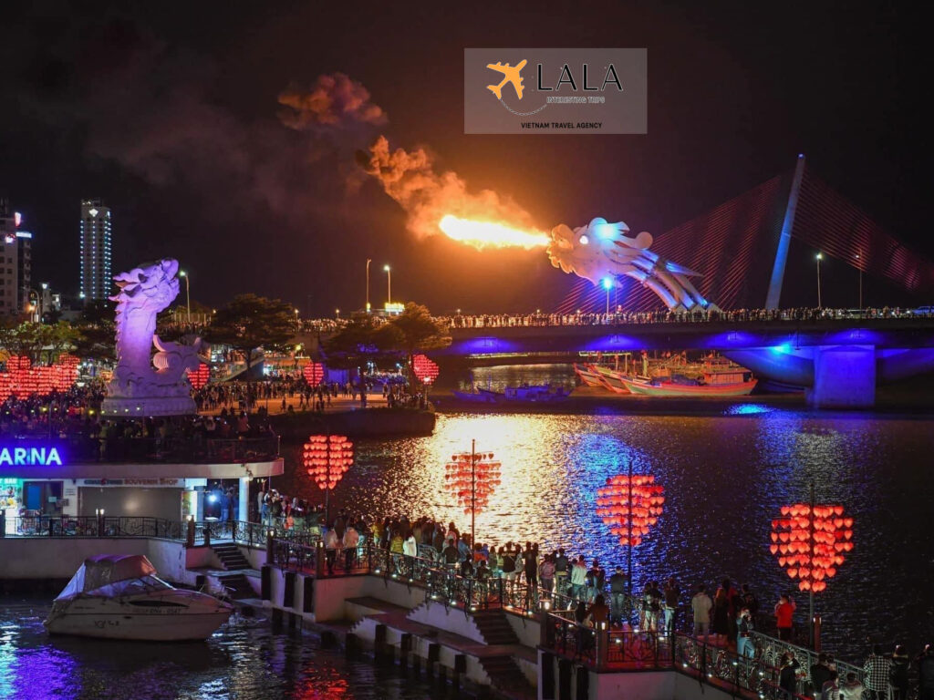 dragon bridge - dragon puff fire and water